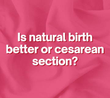 Is natural birth better or cesarean section?